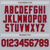 Custom Gray Red-Navy Line Authentic Baseball Jersey - Image 5