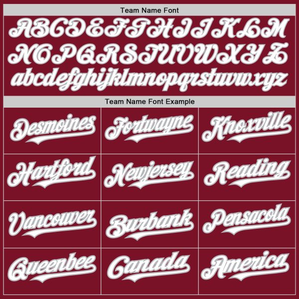 Custom Crimson White-Gray 3 Colors Arm Shapes Authentic Baseball Jersey - Image 5