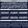 Custom Navy White Pinstripe Fade Fashion Authentic Basketball Shorts - Image 3