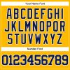 Custom Gold Navy-White Authentic Baseball Jersey - Image 5