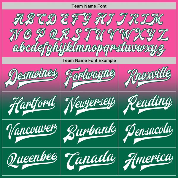 Custom Pink White-Kelly Green Bomber Full-Snap Varsity Letterman Fade Fashion Jacket - Image 4