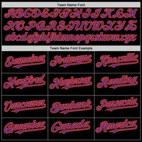 Custom Black Purple-Orange Bomber Full-Snap Varsity Letterman Two Tone Lapel Collar Byron Jacket - Image 4