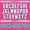 Custom Pink Aqua-White Bomber Full-Snap Varsity Letterman Hoodie Jacket - Image 5