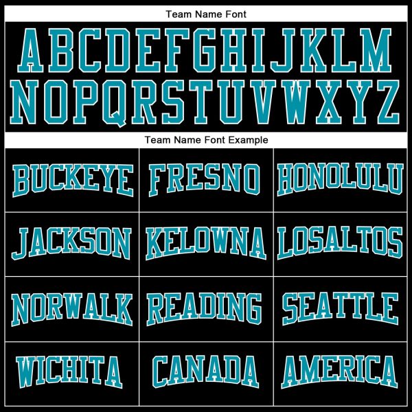 Custom Black Teal-White Long Sleeve Performance T-Shirt - Image 4