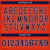 Custom Orange Navy-Gray Authentic Baseball Jersey - Image 4