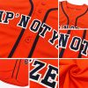 Custom Orange Navy-Gray Authentic Baseball Jersey - Image 6